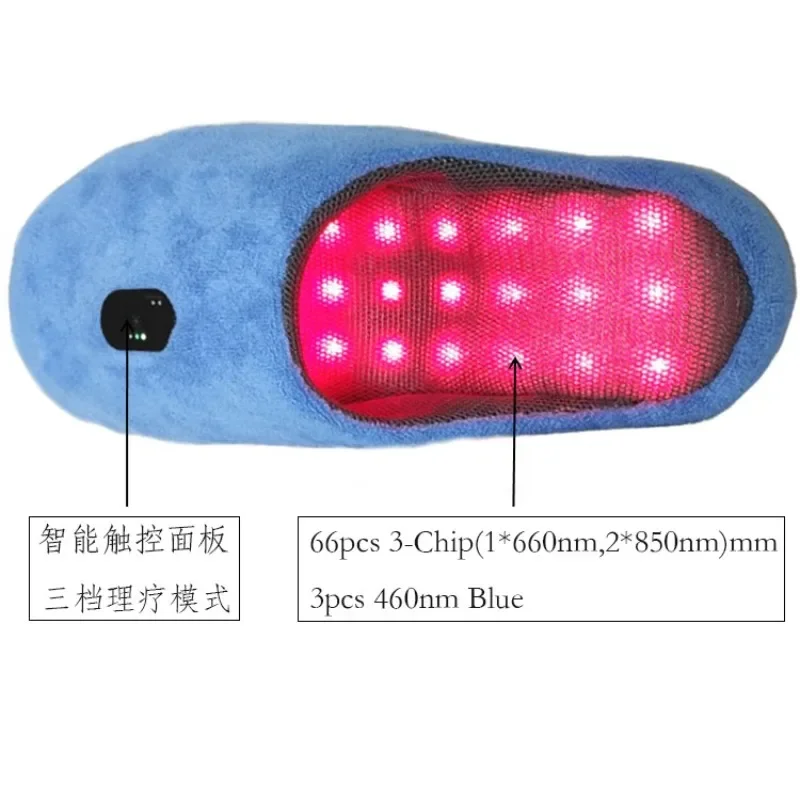 Infrared Soles Therapy Shoes Heated Deodorant Slippers Soles Light Therapy Shoes