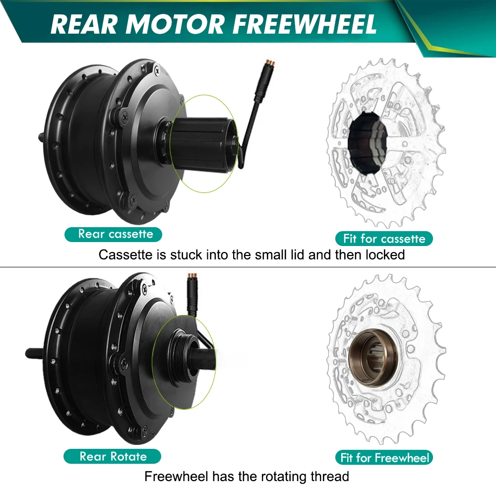 MXUS Brand Brushless Gear 250W,350W,500W Front Rear Wheel Drive Hub Motor for EBike Highquality, 36V, 48V,16-28, 29in, 700C