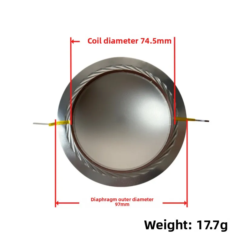 VYOPBC High Pitch Titanium Diafragma Tweeter 34.4 38.5 44.4 51.2 72.2 74.5mm Luidsprekeronderdelen 10 STUKS/SET
