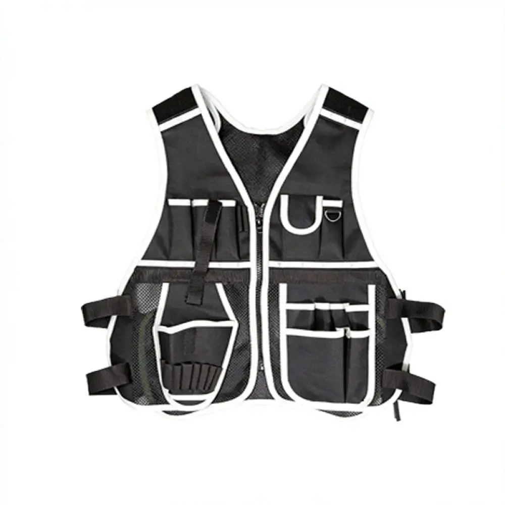 Adjustable Tool Vest For Electrician Construction Repairing Hardware Organizer Utility Workwear Comfortable Storage Equipment