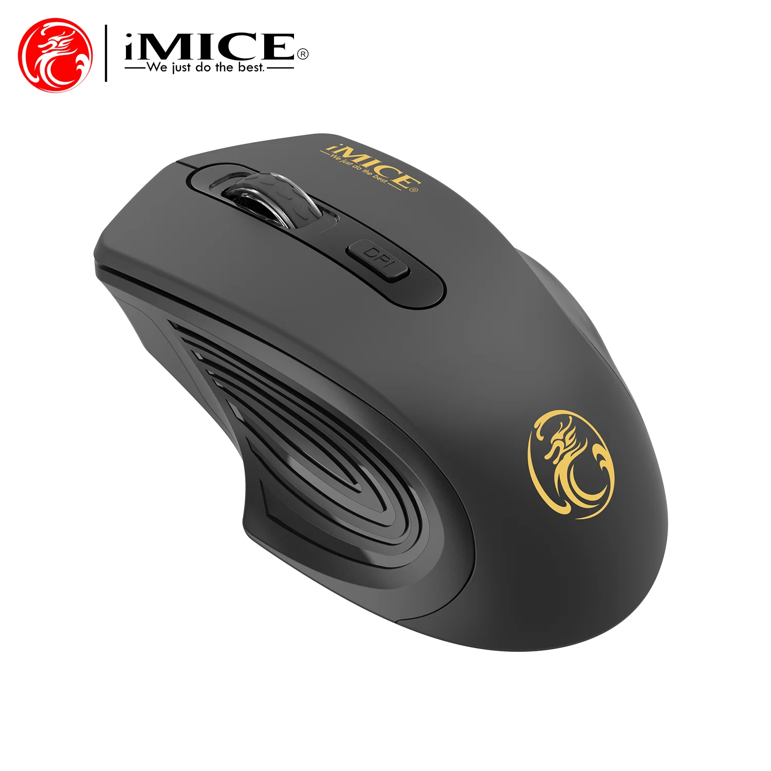 Silent Wireless Mouse 2.4G USB | Battery-Powered Optical Tracking | with USB Receiver | Ergonomic for Business Office | Laptop