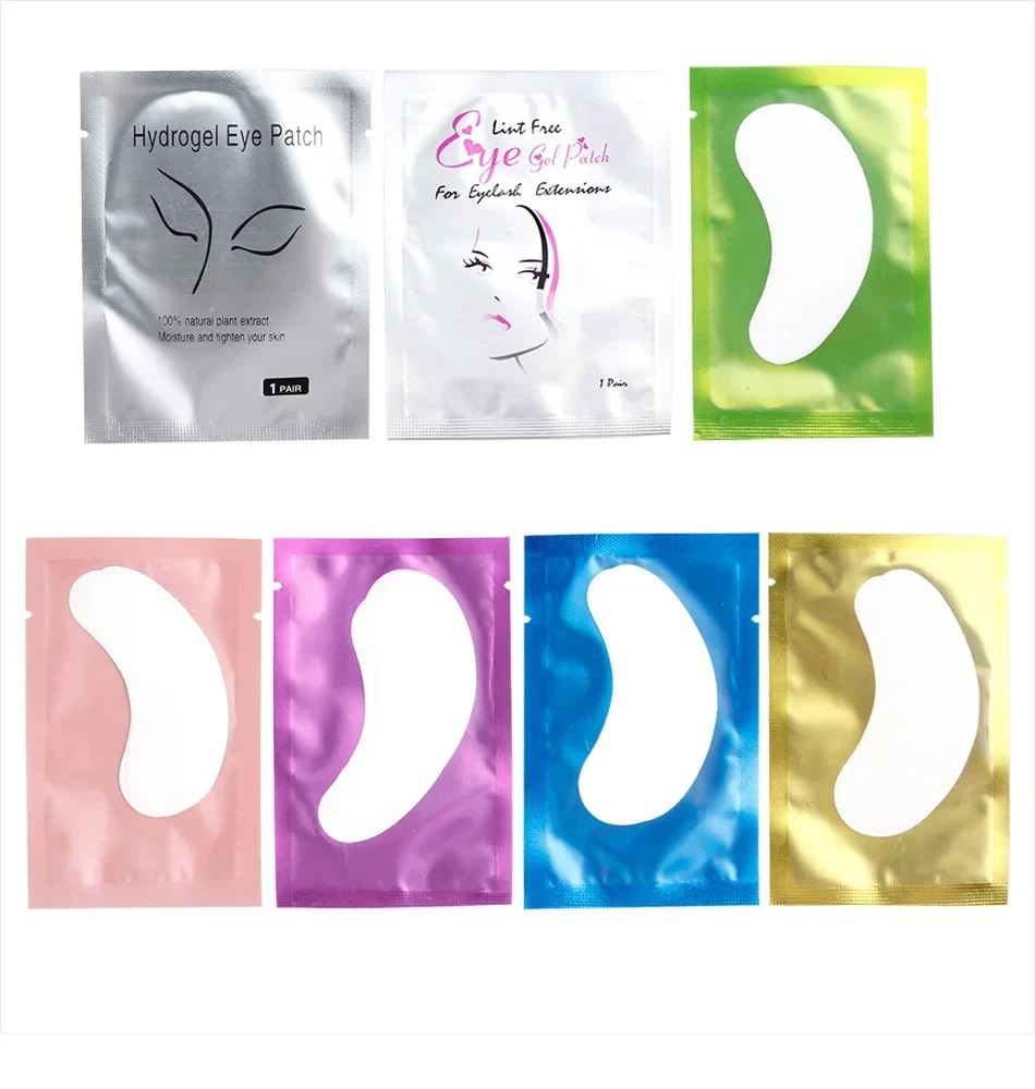 50/100 Paar Wimpern für Wimpernverlängerungen, Augenpads, Einweg-Patches unter den Wimpern, fusselfreie Aufkleber, Make-up-Wraps – Detail 4