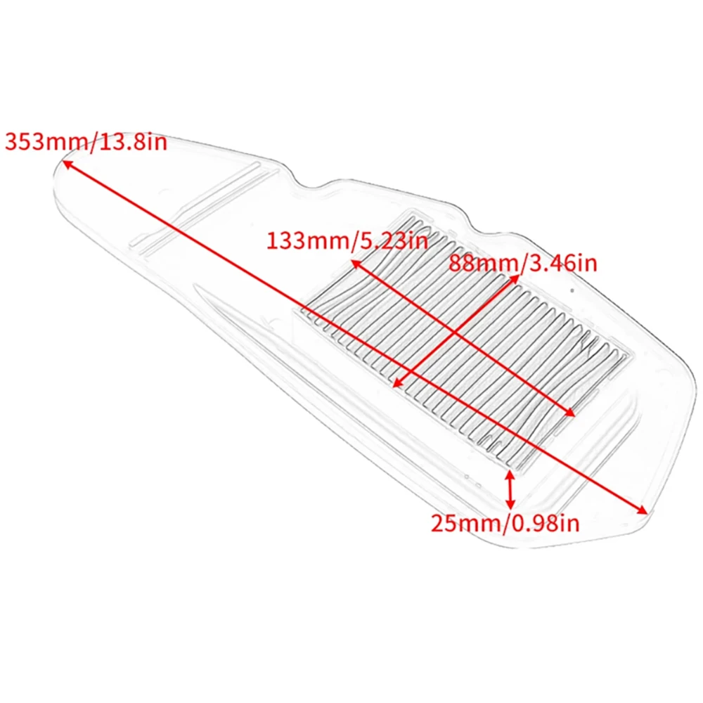 Motorcycle High Flow Engine Air Filter Cleaner Air Intake Filter Element For Honda PCX125 PCX150 2013-2017 Vario125 SH125 MODE