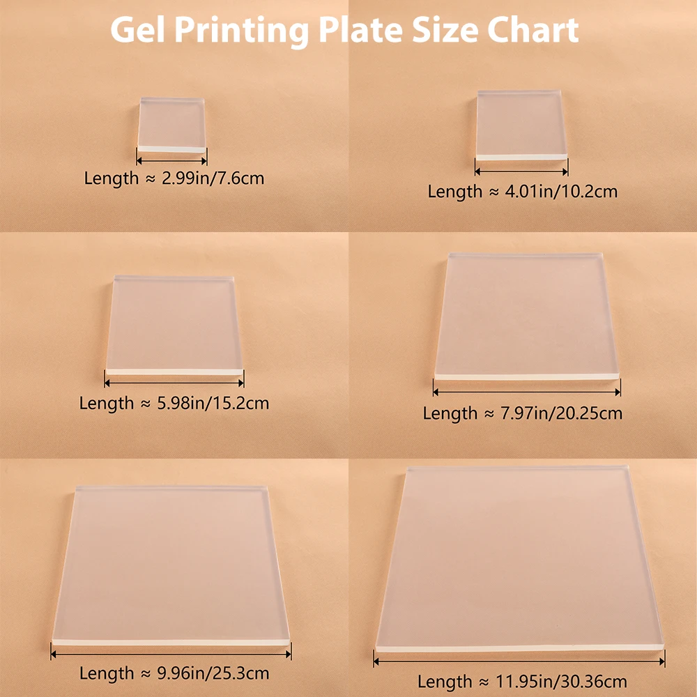 IVITA Gorąca Wyprzedaż 100% Żelowa Płyta do Monoprintingu Wielokrotnego Użytku do Dziecięcej Sztuki, Tworzenia Kartek, Scrapbookingu, Rękodzieła