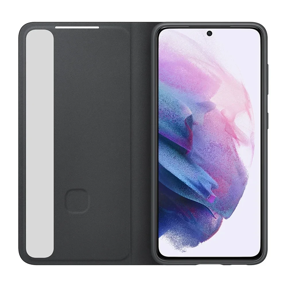 Original  For Samsung Mirror Cover Clear View Phone Case For  Galaxy  S21+ S21Plus S-View Flip Cover Intelligent Cases