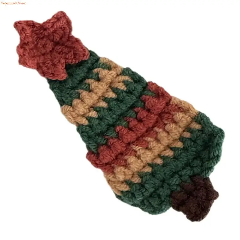 Q5WE Handmade Wool Hair Clip Christmas Tree Hairpin Multiple Colors Hair Barrettes