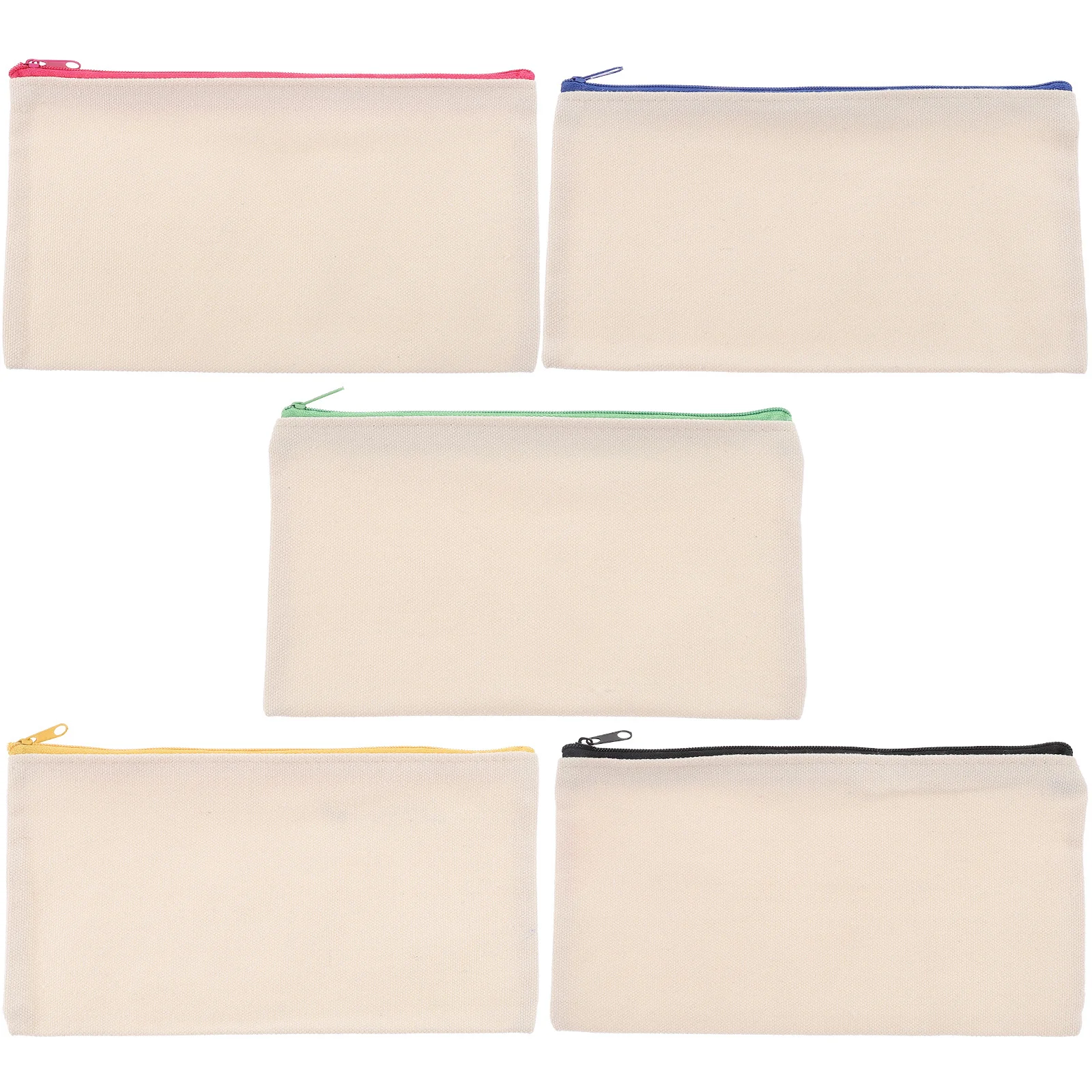 5 قطع قماش زيبر الحقيبة DIY الكتابة على الجدران حقائب مكياج اللوحة مقلمة المحمولة السفر المنظم حقيبة قلم رصاص الحقيبة السائبة #2