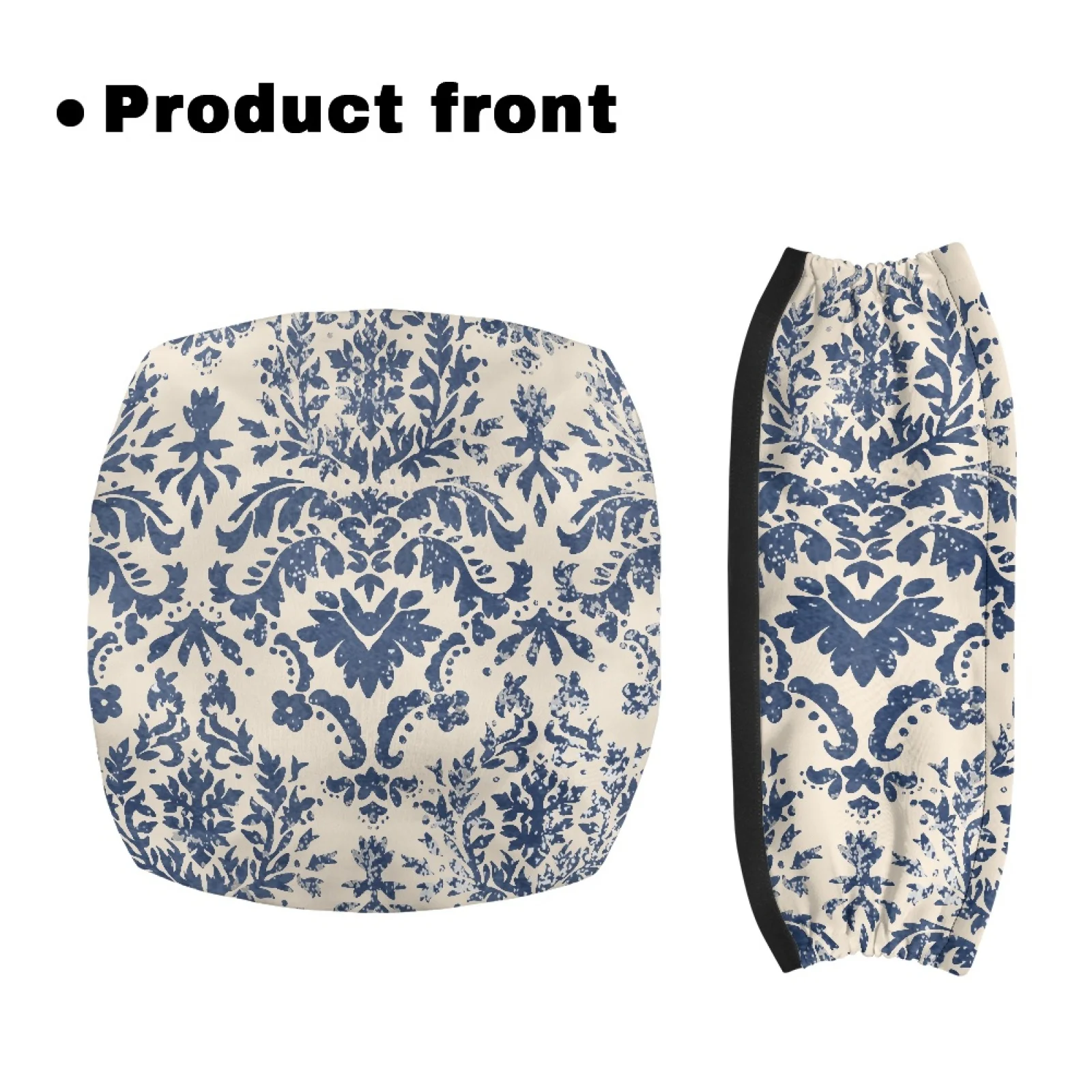 Coloranimal Damask Pack of 2 Rollator Seat Back Rest Covers Polyester Rollator Seat Cover for Unisex