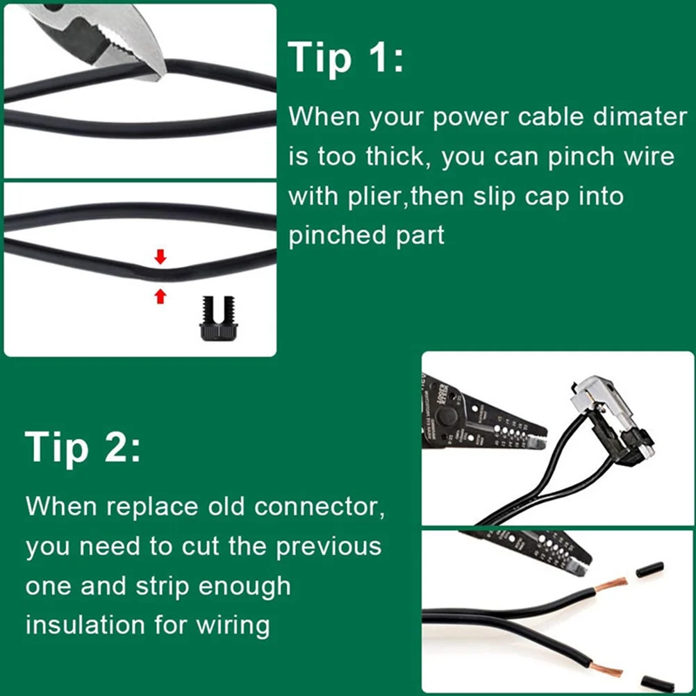 

4Pcs Low Voltage Wire Connectors Nylon Waterproof Landscape Lighting Connectors for Garden Pathway Yard Outdoor Electrical Use