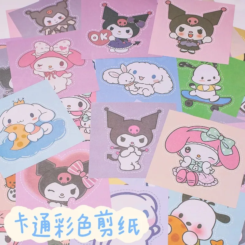 

Delightful Kawaii Sticker Set for Kids with Safe Scissors - Fun Paper Cutting DIY Craft Kit in Gift Box