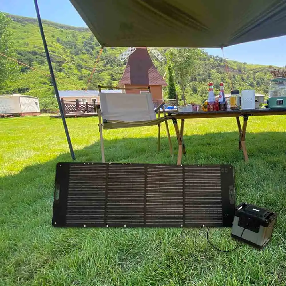 

Складные портативные солнечные панели для ламинирования мощностью 200 Вт с эффективностью 21%, серые для портативной электростанции