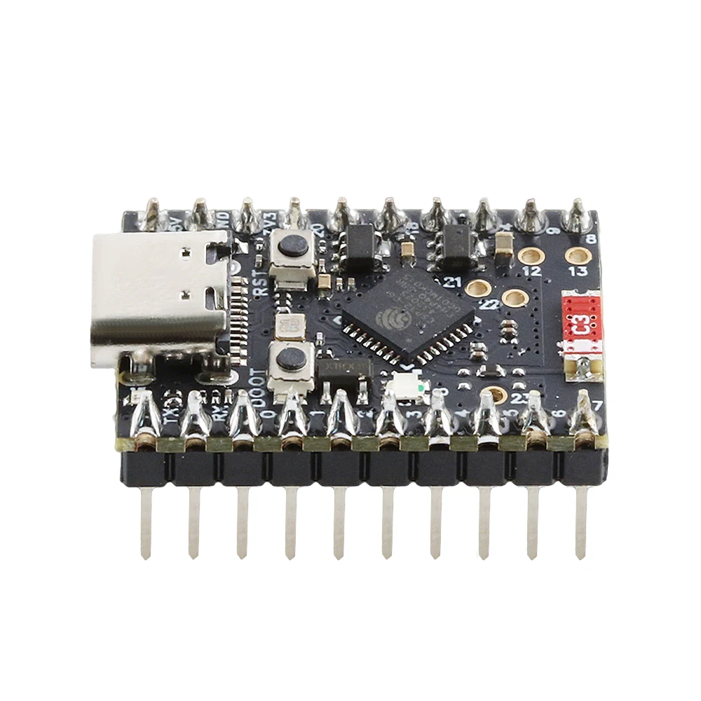 Immagine 5: MINI Scheda di sviluppo ESP32-C6 Modulo Wifi6 N4 BT con oscillatore a cristallo RISC-V 32 bit 4 MB FLASH Kit saldato C6 a bassa potenza