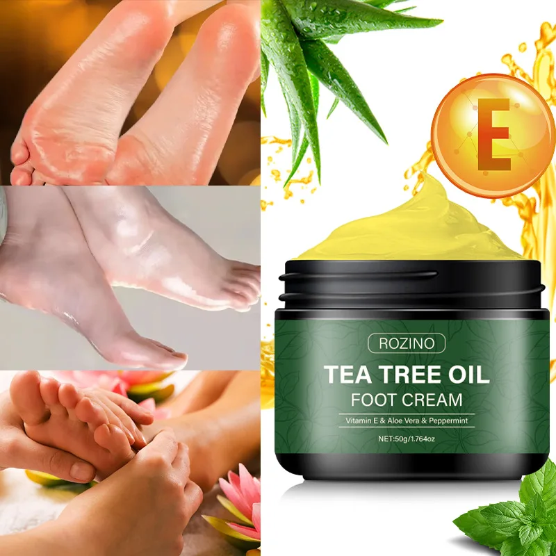 

Tea Tree Oil Foot Cream Hydrating Moisturizing Anti-drying Cracking Repairing Rough Skin Foot Skin Daily Care Cream Skincare