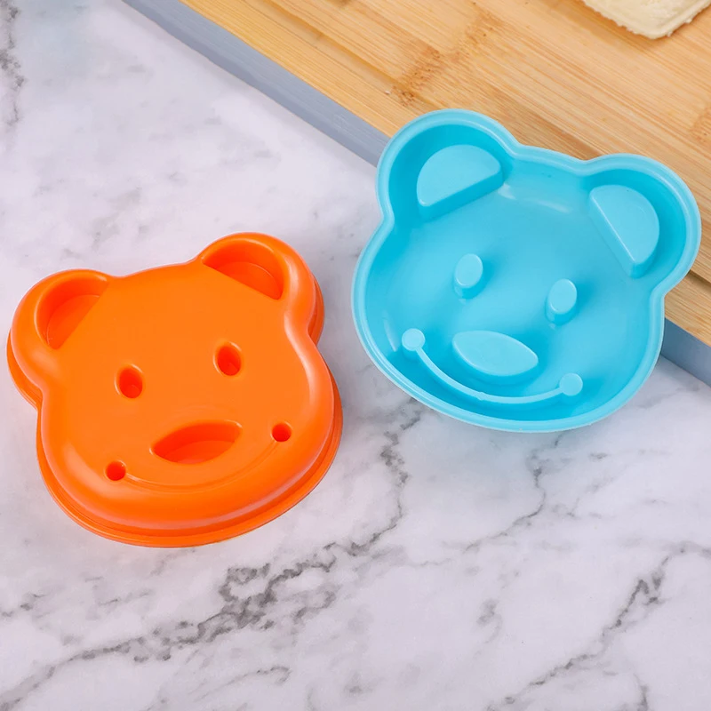 3pcs Sandwich Cutter Mini Cartoon Rabbit Bear Car Bread Knife Sandwich Cutter Sealer For Kids Bento Lunch Baking Mold