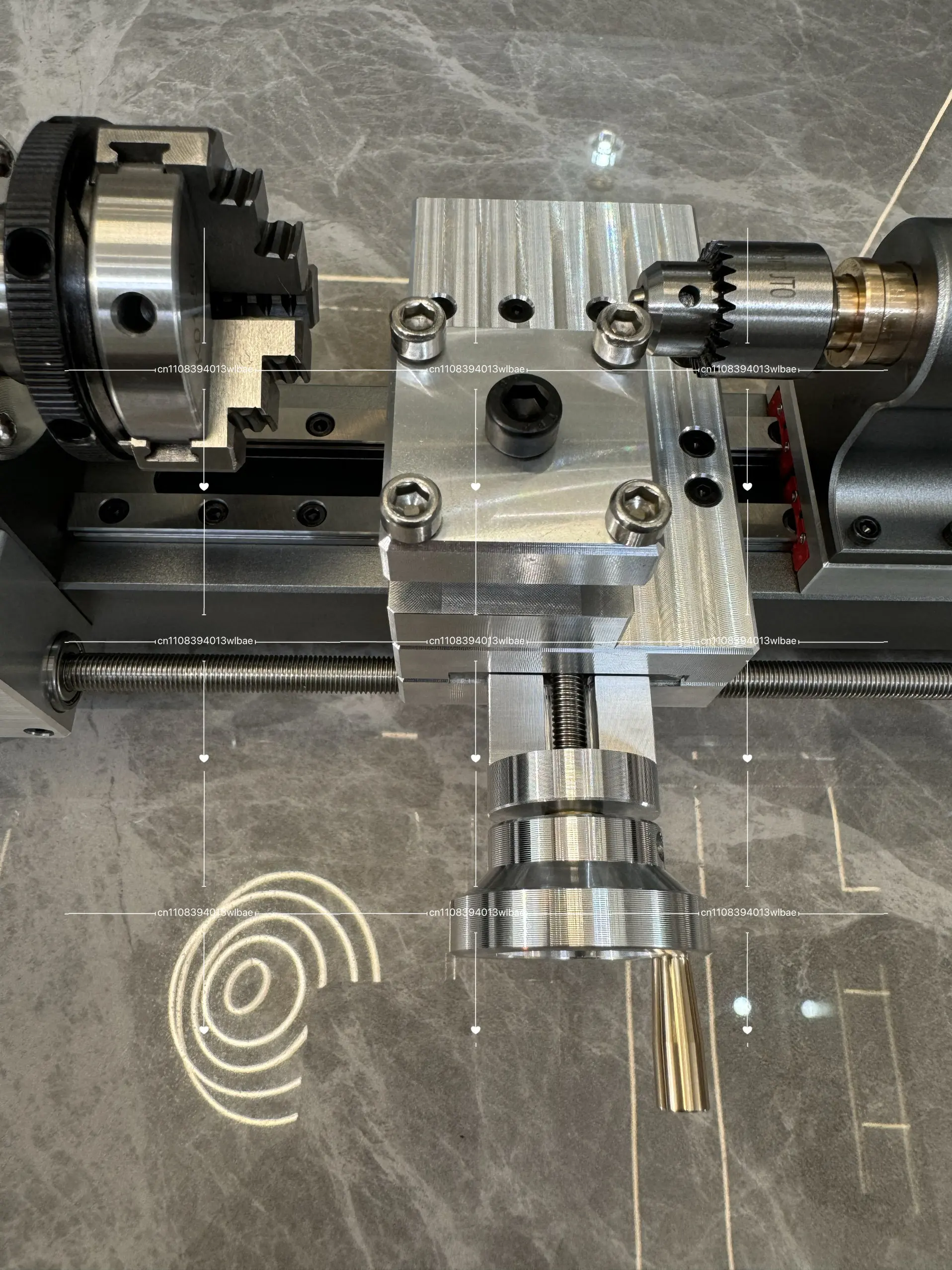 Lathe Metal Bench Top Precision DIY Miniature Lathe， for Watchmaking Model Craft Woodworking Hobby Desktop