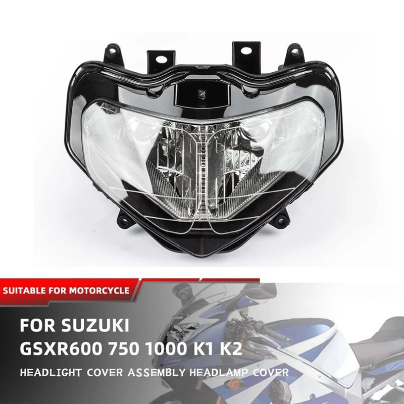 

Motorcycle Headlight Head Light Lamp Assembly Cover For Suzuki GSXR 600 750 1000 2001-2003 Parts Accessories