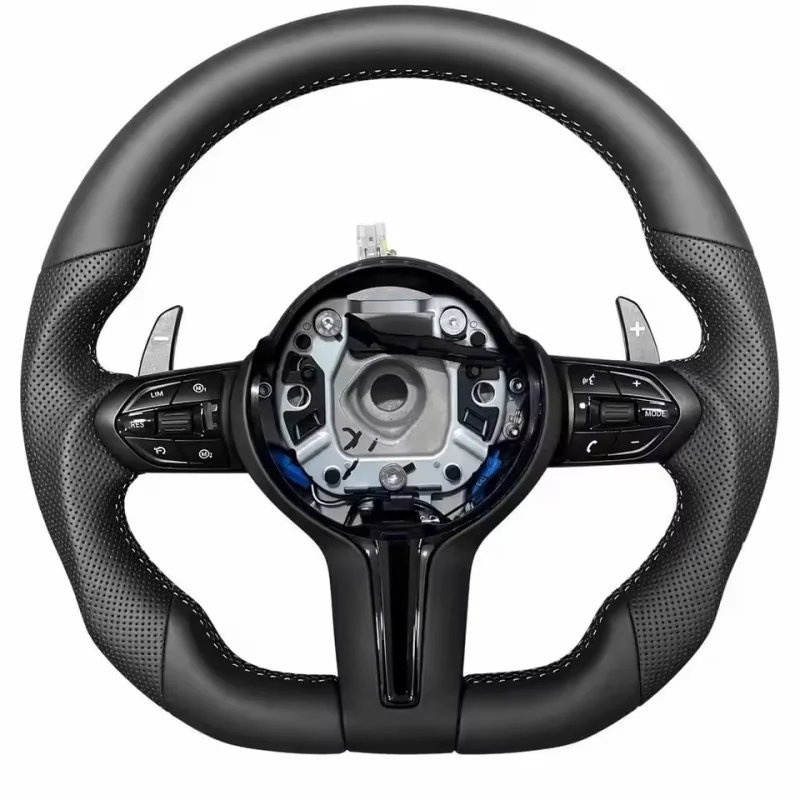 Car Steering Wheel Leather For BMW F01 F07 F10 F12 F15 F16 F30 F31 F32 F35 F20 F25 F26 E92 X6 M3 M4 Steering Wheel Accessories