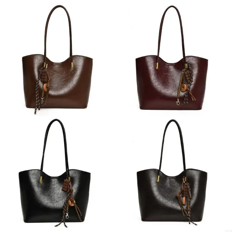 H3CB Women's Bag PU Leather Shoulder Bags Fashion Top Handle Purse Providing Practicality And Styles For Daily Commutes