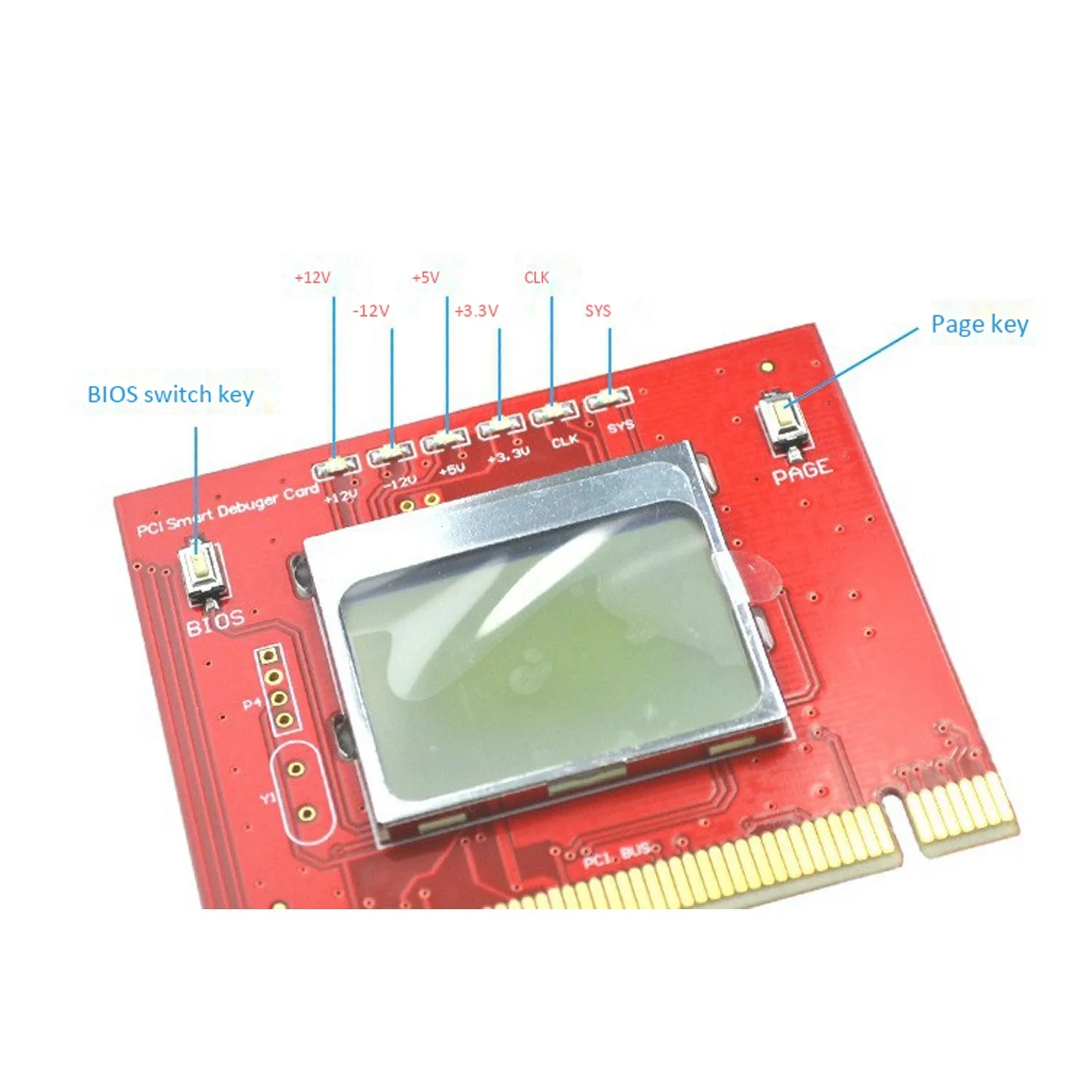 Tarjeta de diagnóstico para PC, portátil, PC de escritorio, pantalla LCD PCI, analizador de ordenador, placa base, probador de tarjeta de depuración de diagnóstico