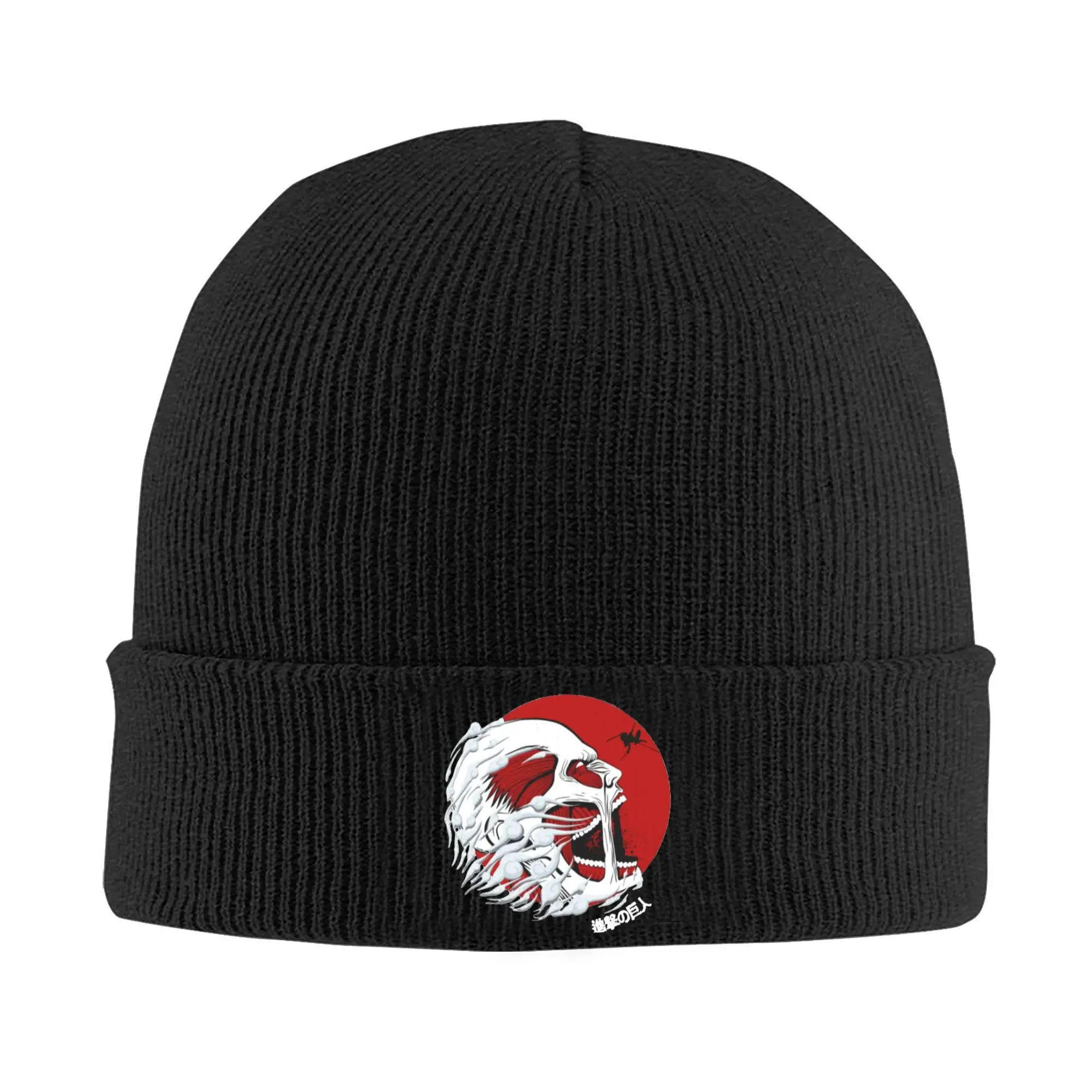 Attack on Titan Hat Autumn Winter Skullies Beanies Warm Eren Levi Shingeki No Kyojin Caps Unisex Acrylic Knitted Hat