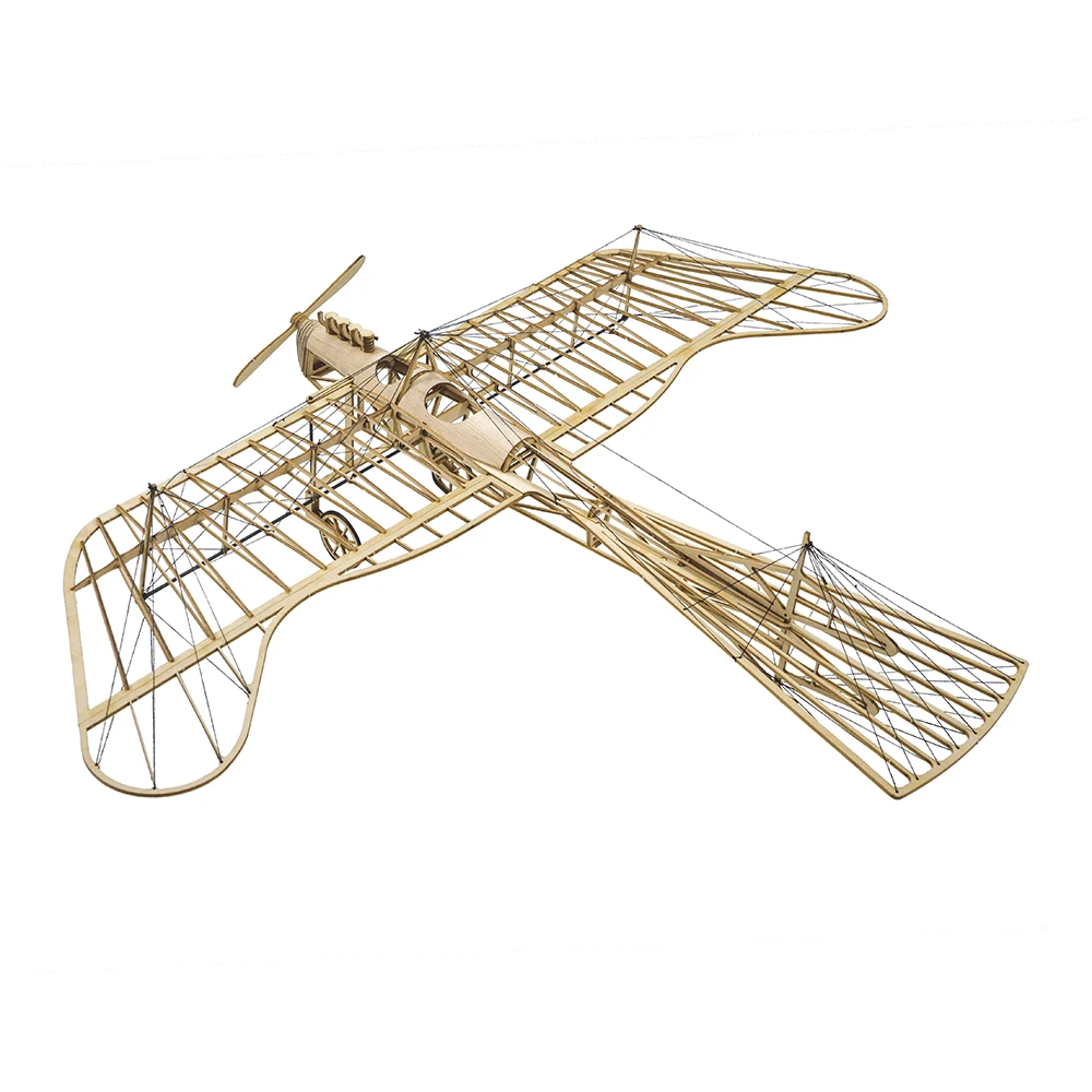 VX15 3D Jigsaw Woodcraft Model Display, 1/31 460mm Static Model Etrich Taube, Educational DIY Wooden Construction Toys