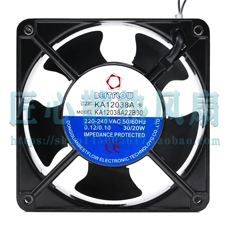 New BESTFLOW KA12038A22B30 for 220V Silent Cabinet Cooling Fan