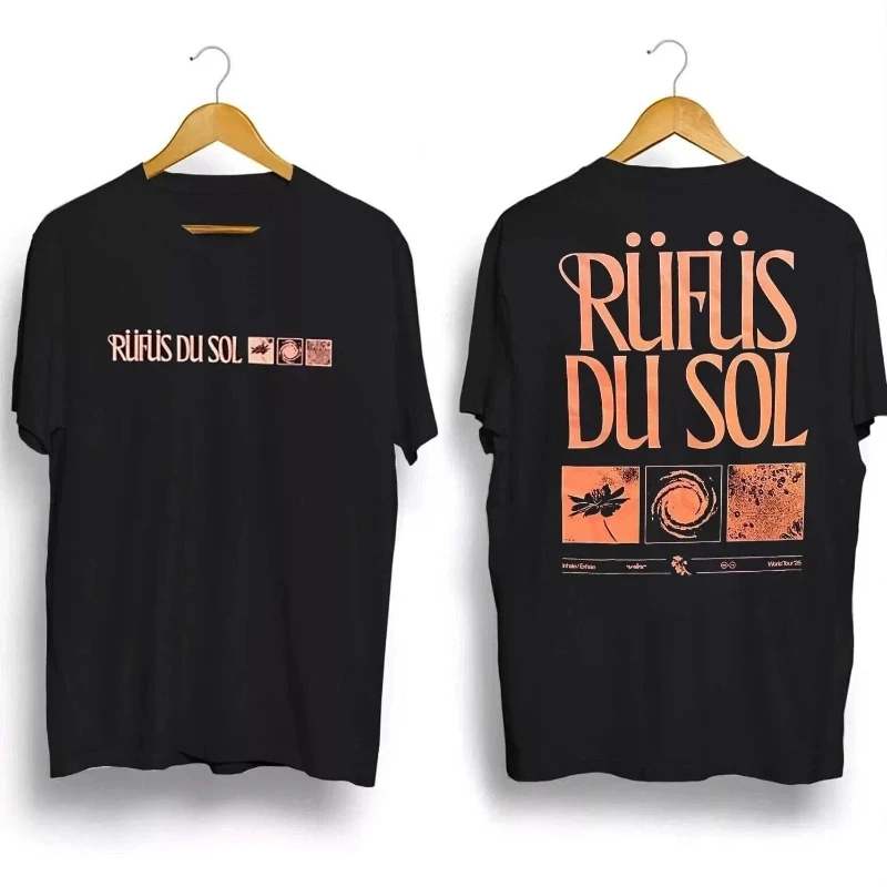 

2026 New American Vintage Rufus Du Sol Concert T-Shirt, Unisex Summer Streetwear Cotton Short Sleeve Tee for Men & Women