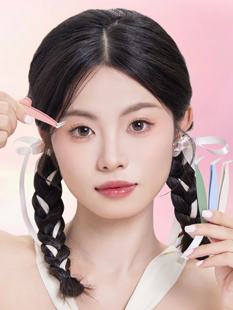 3d clipe preciso pinças de cílios ferramenta de extensões de chicote ferramenta de maquiagem pinças de extensão de cílios de aço inoxidável