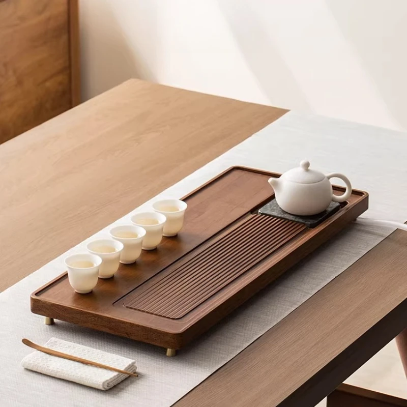 Creative Bamboo Tea Tray Luxury Home Small Office Tea Tray Rectangular Modern Serving holz tablett rechteckig Decorative Tray