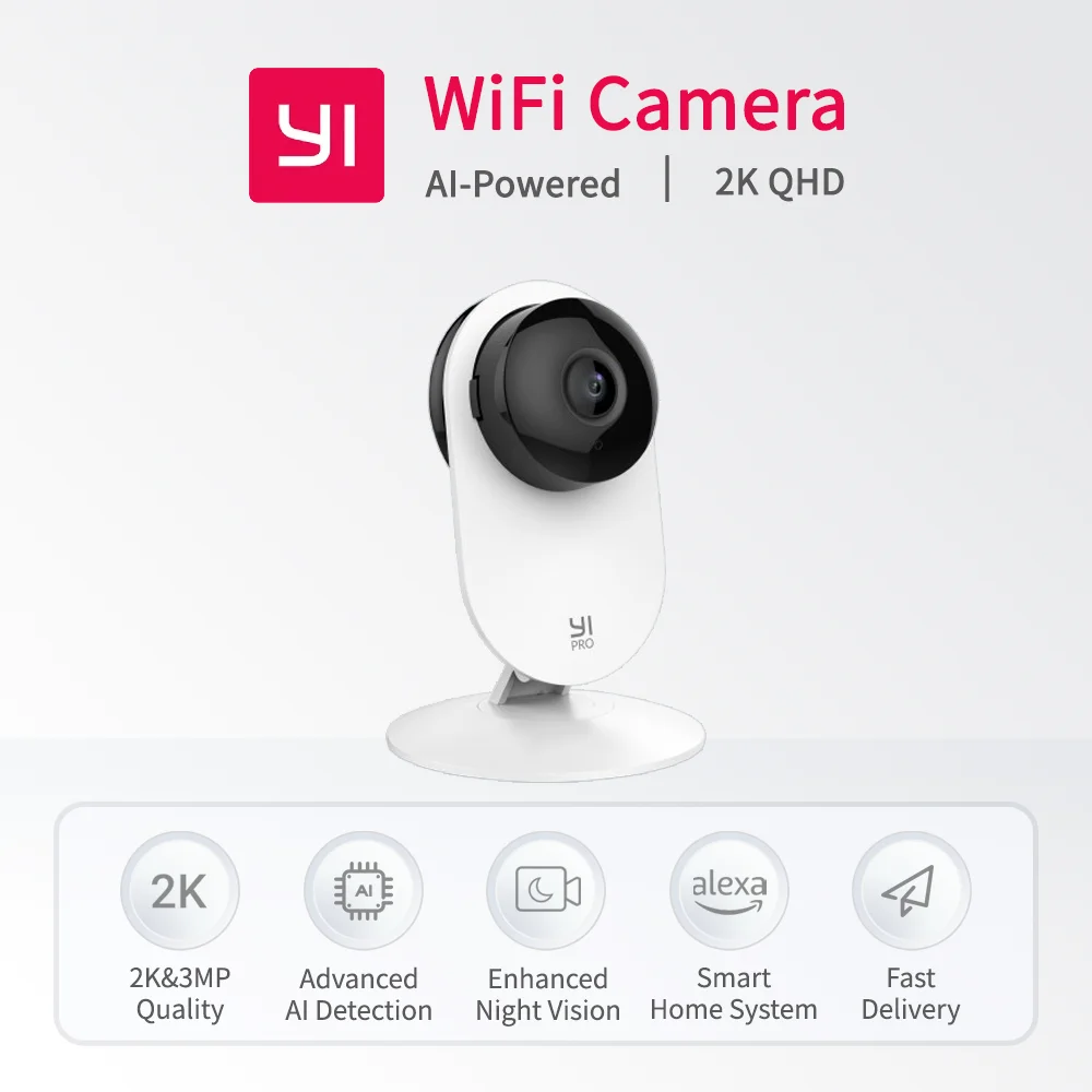 

YI Pro 2K 3MP Wifi Home Camera Smart Video with Motion Detection Security Protection Surveillance System Pet IP Cam