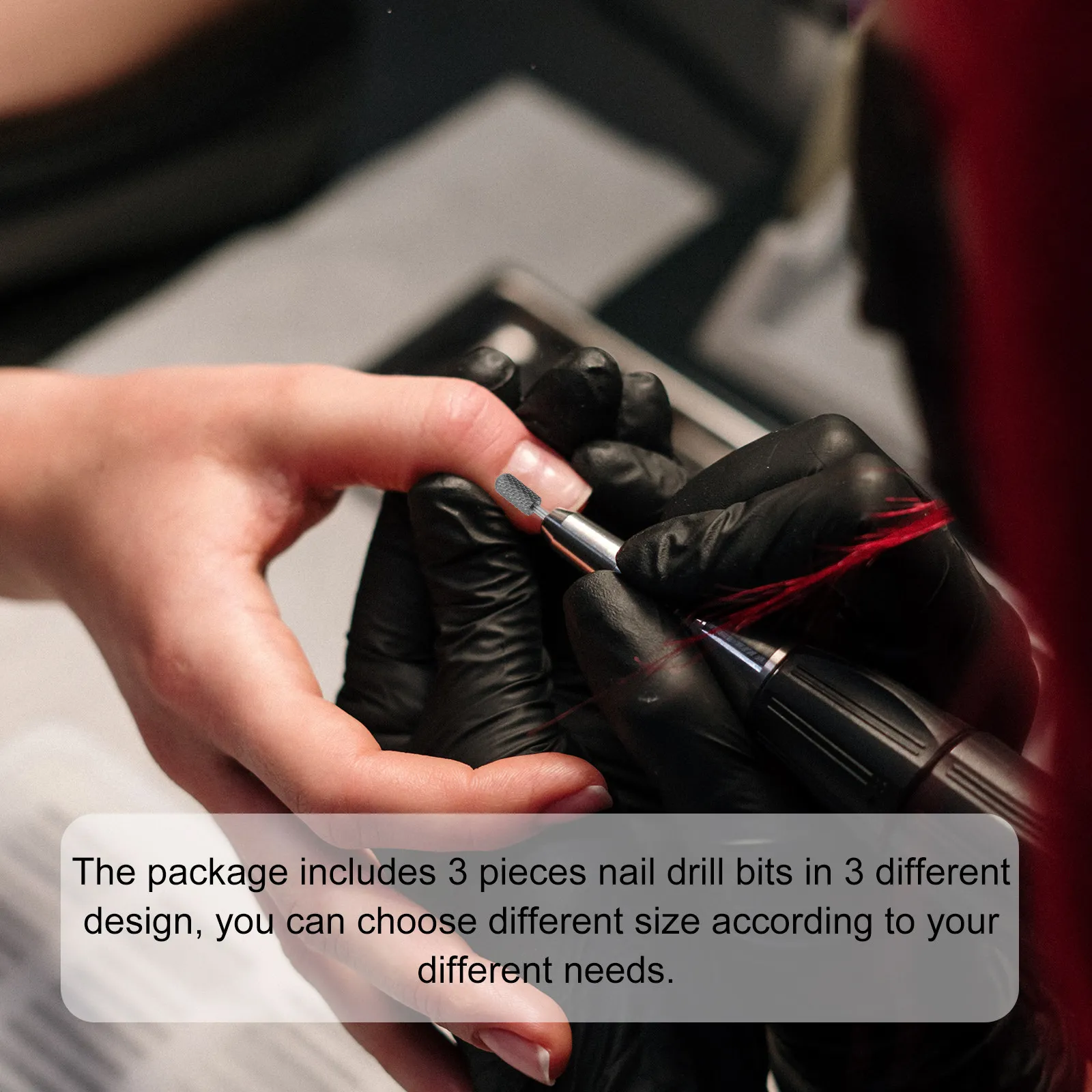 

3Pcs Nail Drill Bits Set Smooth Round Head Manicure Grinding Polishing Accessories for Nail Art Care Manicure Drill Bit