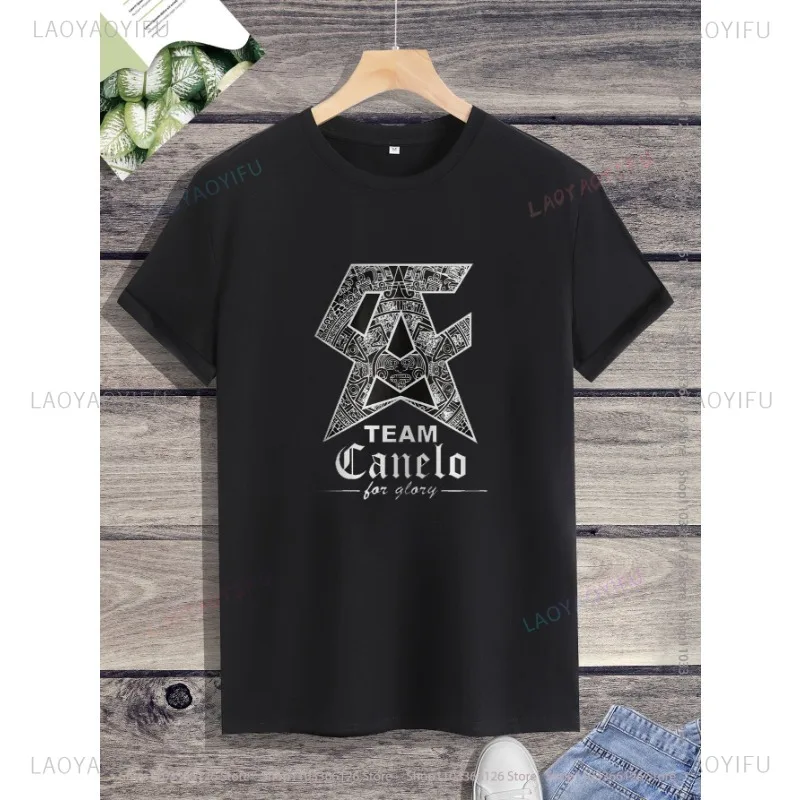 New Style  Classic Mexican Boxer Canelo Graphic Summer  Male T Shirts Short Sleeve O-neck Streetwear