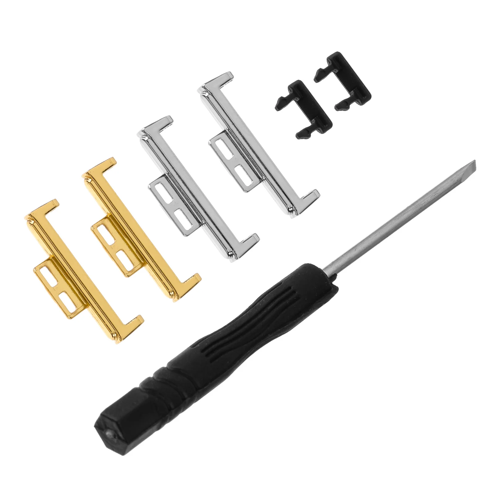 

4pcs Watch Strap Connector Metal Replaceable Adapter For Smartwatch Band Connection No Gap Fit High-Grade Watchband Connecting