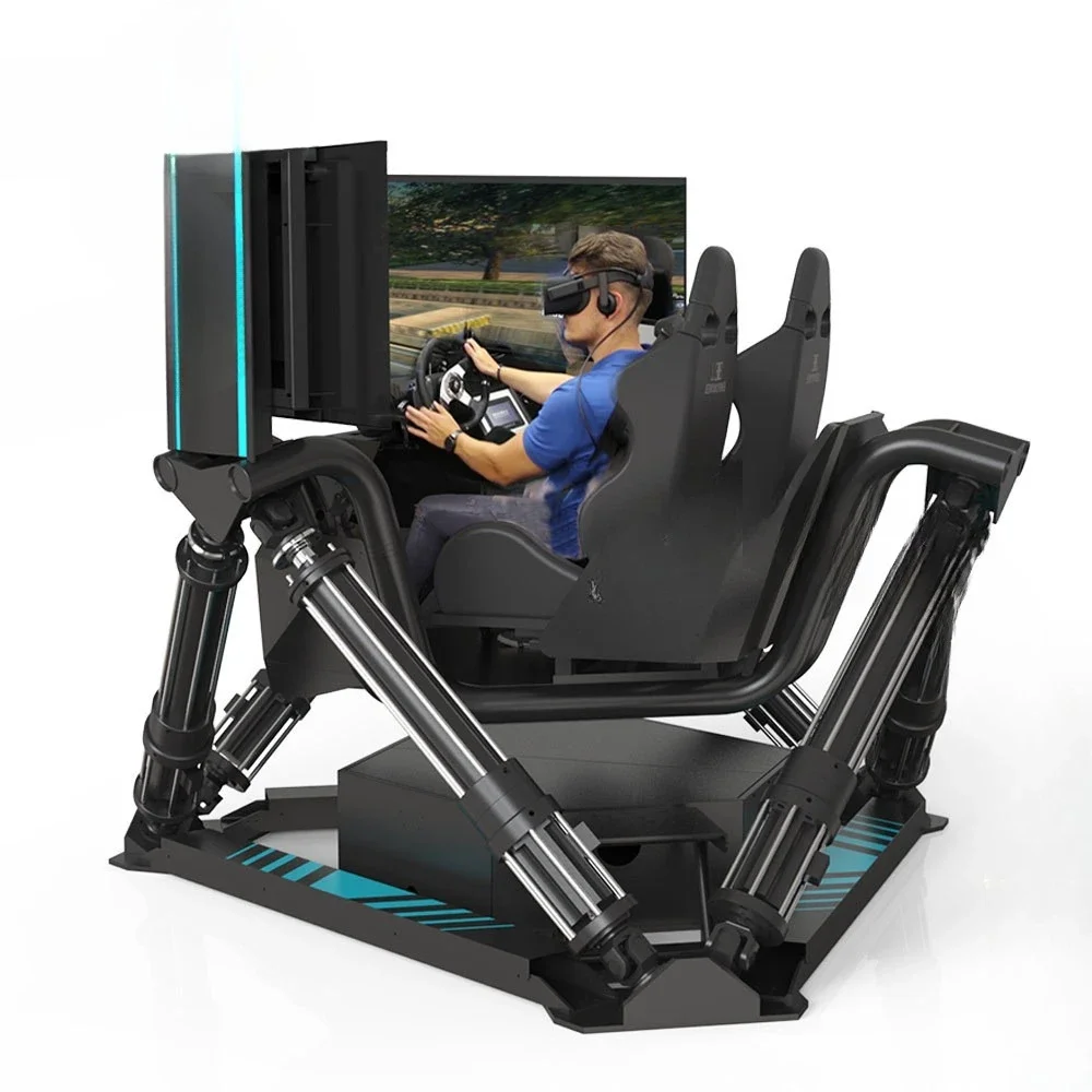 Intelligent VR three-screen racing, racing emulator simulation training