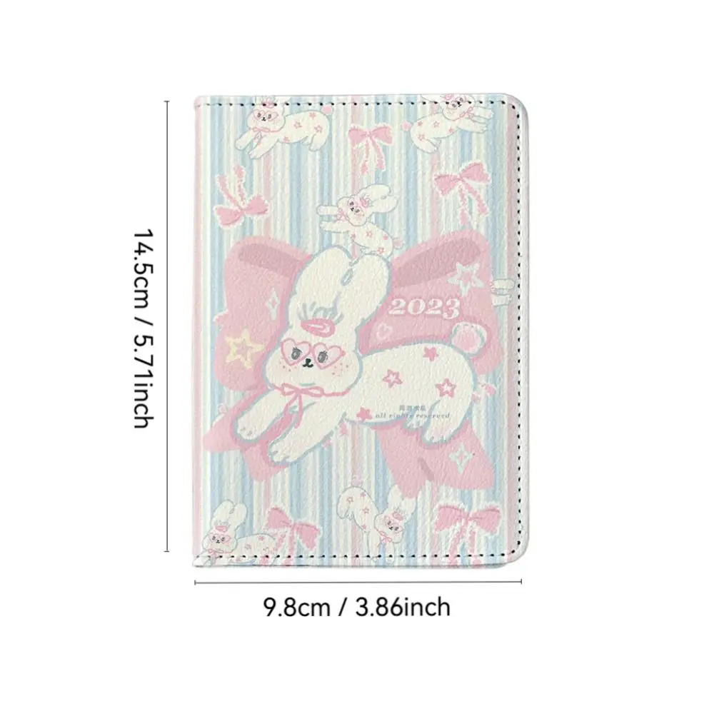 New PU Leather Passport Holder Multi-function Ultra-thin Passport Bag Portable Cartoon Credit Card Wallet