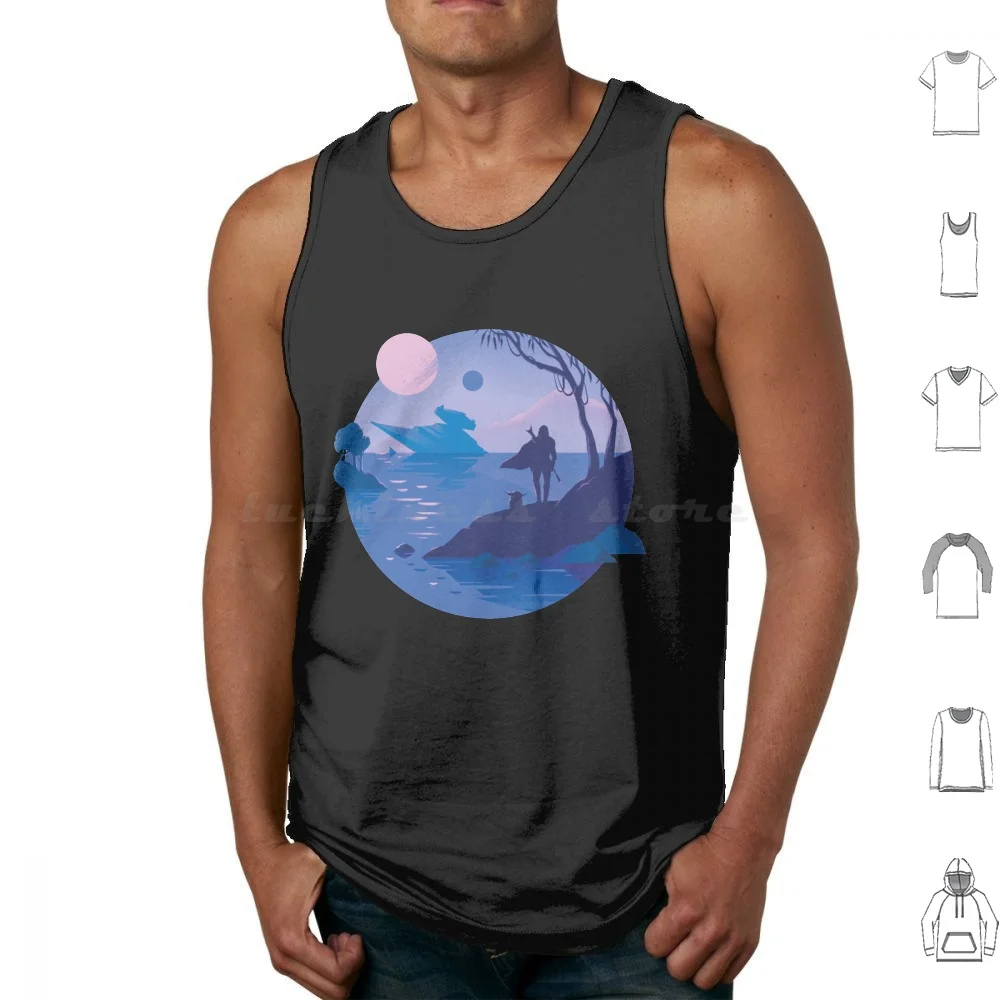 Galaxy Blues Tank Tops Vest Sleeveless Mandolorian Baby The The Child Mando This Is The Way The Mandolorian Baby Baby The The