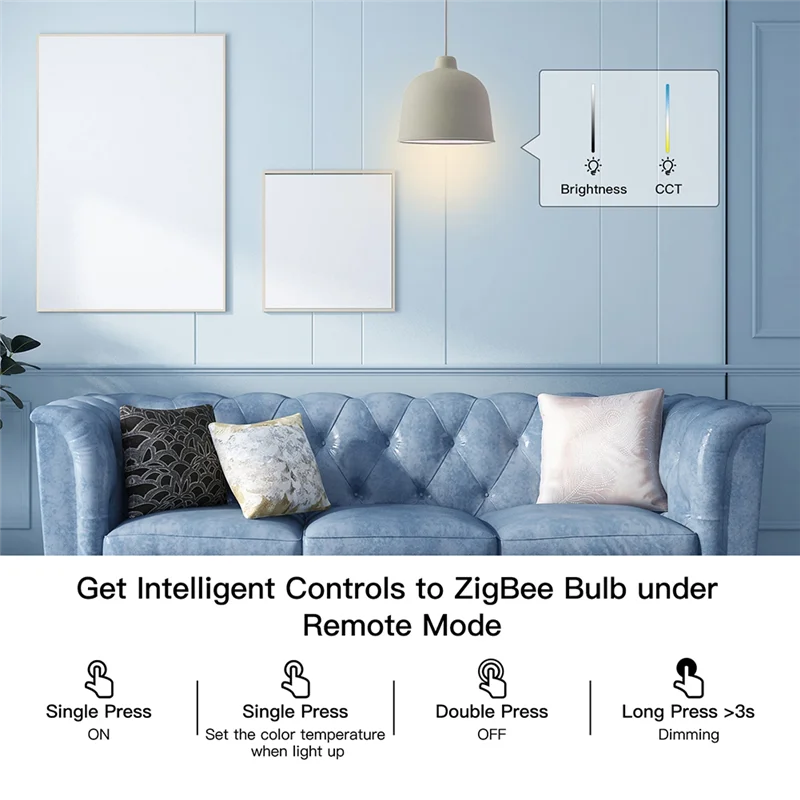 Tuya ZigBee 3.0 Smart Gateway Hub Smart Home Draadloze afstandsbediening 1-Link sleutelschakelaar Draadloze scèneschakelaar