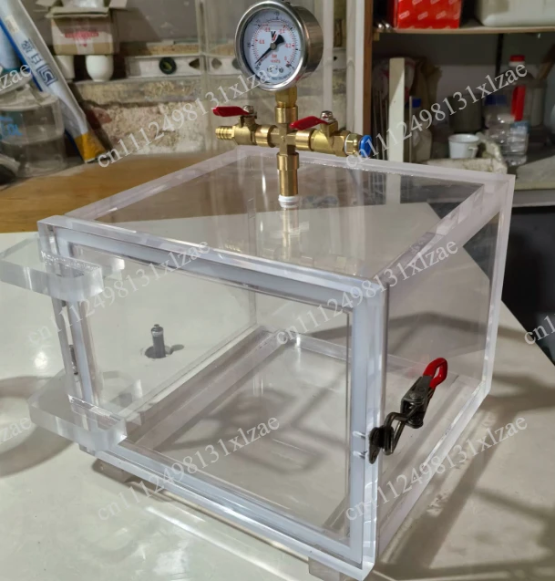 Transparent vacuum negative pressure sealed bucket defoaming tank packaging sealing performance leak detector acrylic plexiglass