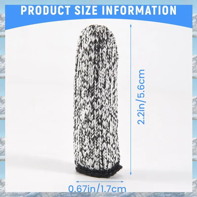 2025 Hot Style 10 PCS Finger Cots Cut Resistant Protection, Extender For Kitchen, Work, Sculpture, Anti-Slip, Reusable