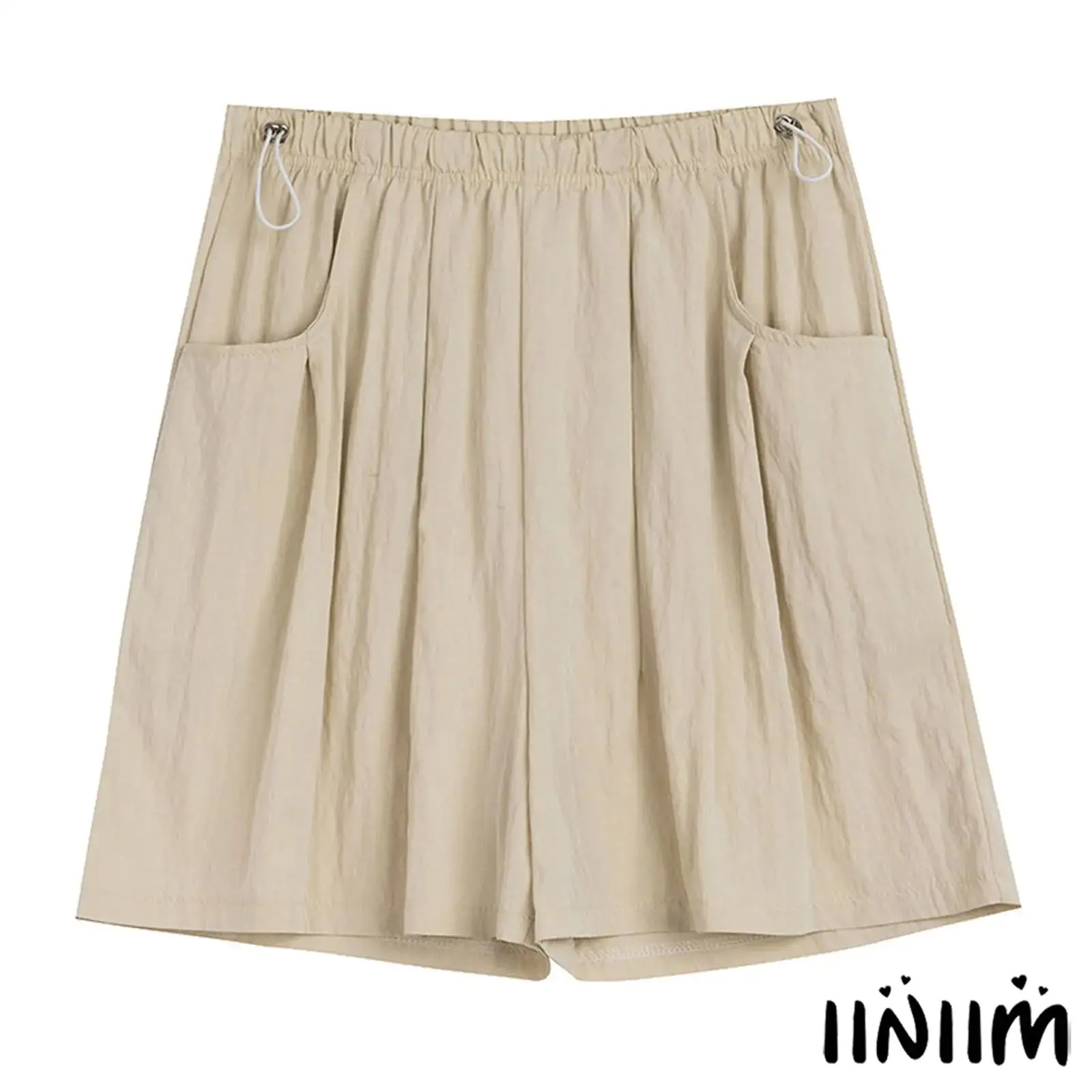 

Pregnant Women Loose Shorts Adjustable Drawstring Waistband Maternity Shorts with Pockets for Yoga Sports Vacation Beach