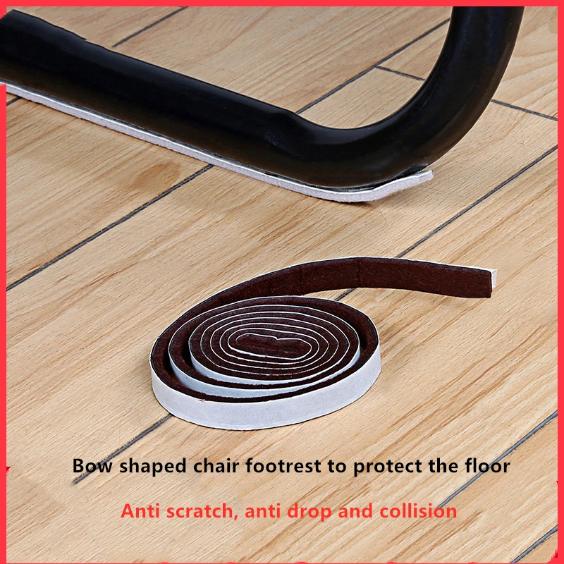 1 Pc Home Protection Bow Chair Foot Mats Furniture Floor Office Silent Wear resistant Leg Can be Trimmed