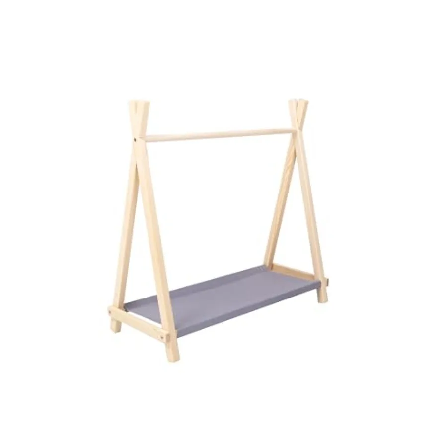 's Wardrobe, Montessori Open Wardrobe, Montessori Teepee Style Clothing Rack with a Storage, Shop Display Rack, Retail Display