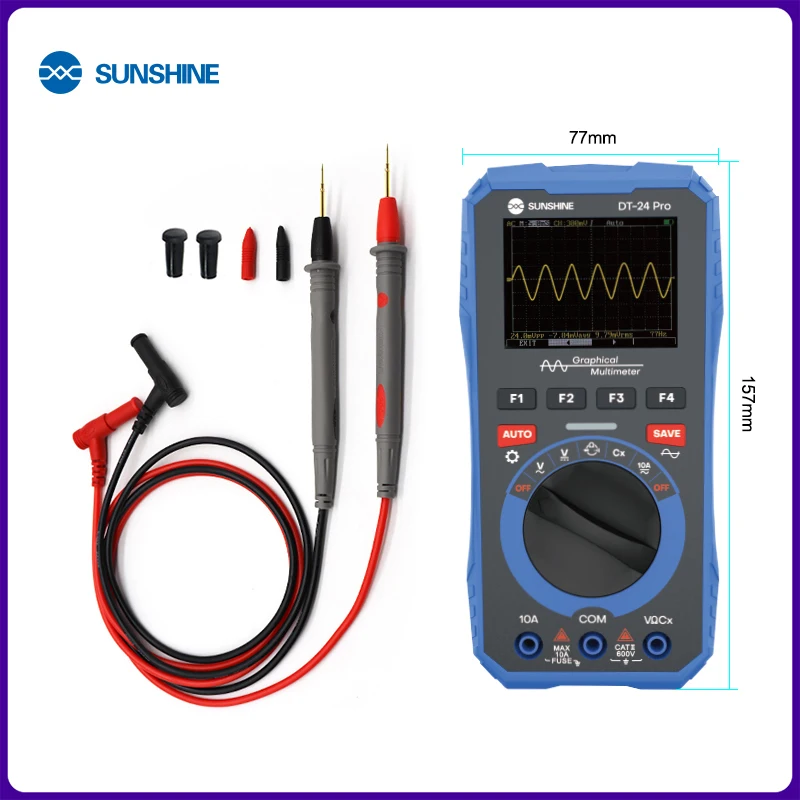 

Оциллограф-мультиметр SUNSHINE DT-24 Pro 2-в-1: захват сигнала в одно касание, удобное хранение и отображение данных
