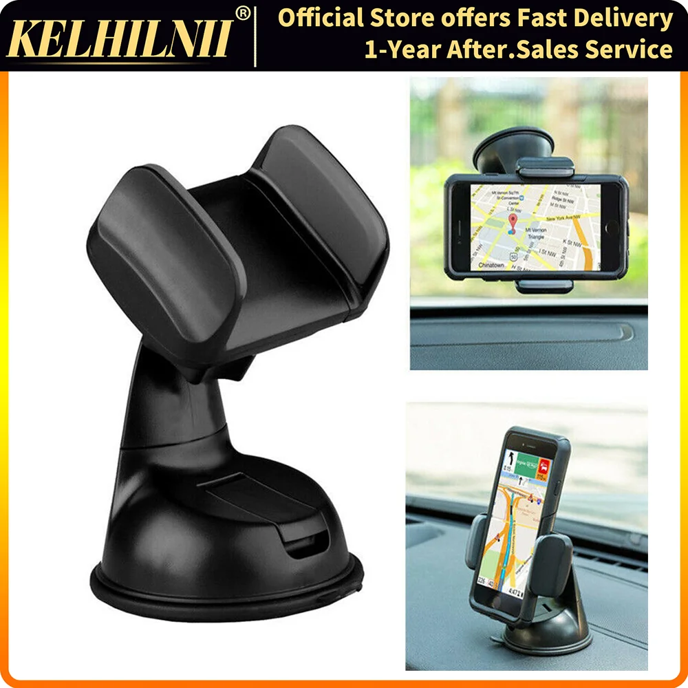 

360 Degrees Rotation Car Universal Phone Holder Dashboard Suction Mount Windscreen Stand Mobile Phone Bracket Car