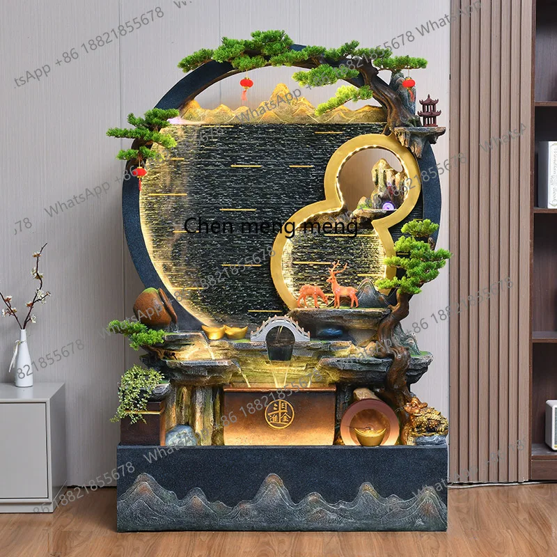 

Landscape feng shui wheel ornament fish tank landscaping living room entrance floor home decoration