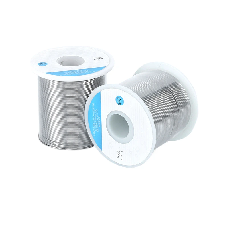 

Lead Solder Wire with 25 Degree Active Rosin Core, No Wash Solder Wire 0.8m, Good Brightness