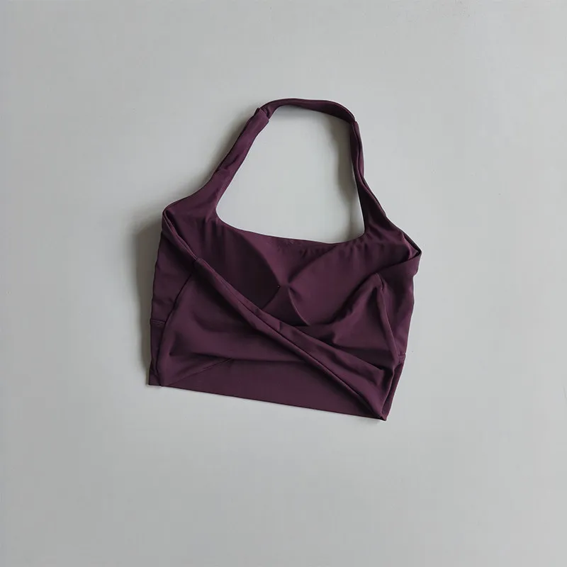Neues Neckholder-Schönheitsrücken-Yoga-Top für Damen, Sommer, Ein-Körbchen, schnelltrocknend, Sport-Fitness-Top, Pilates-Sport-BH, Gym-Bekleidung – Detail 10