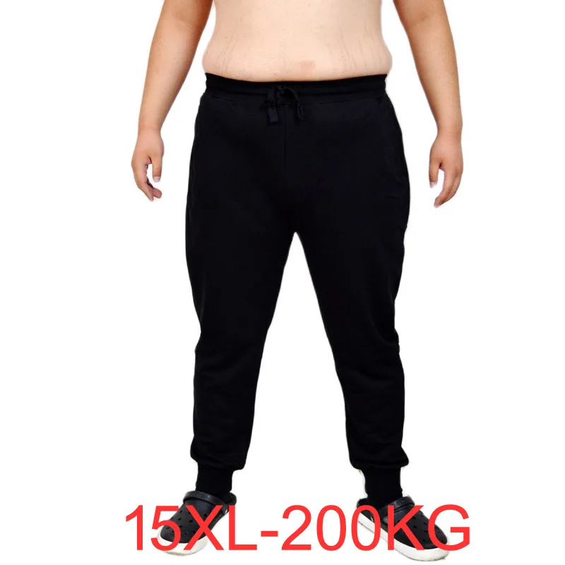 Plus Size 15XL 200KG High quality Autumn Winter Spring men sweatpants large sports pants oversize pants 180KG 58 60 66 68 70