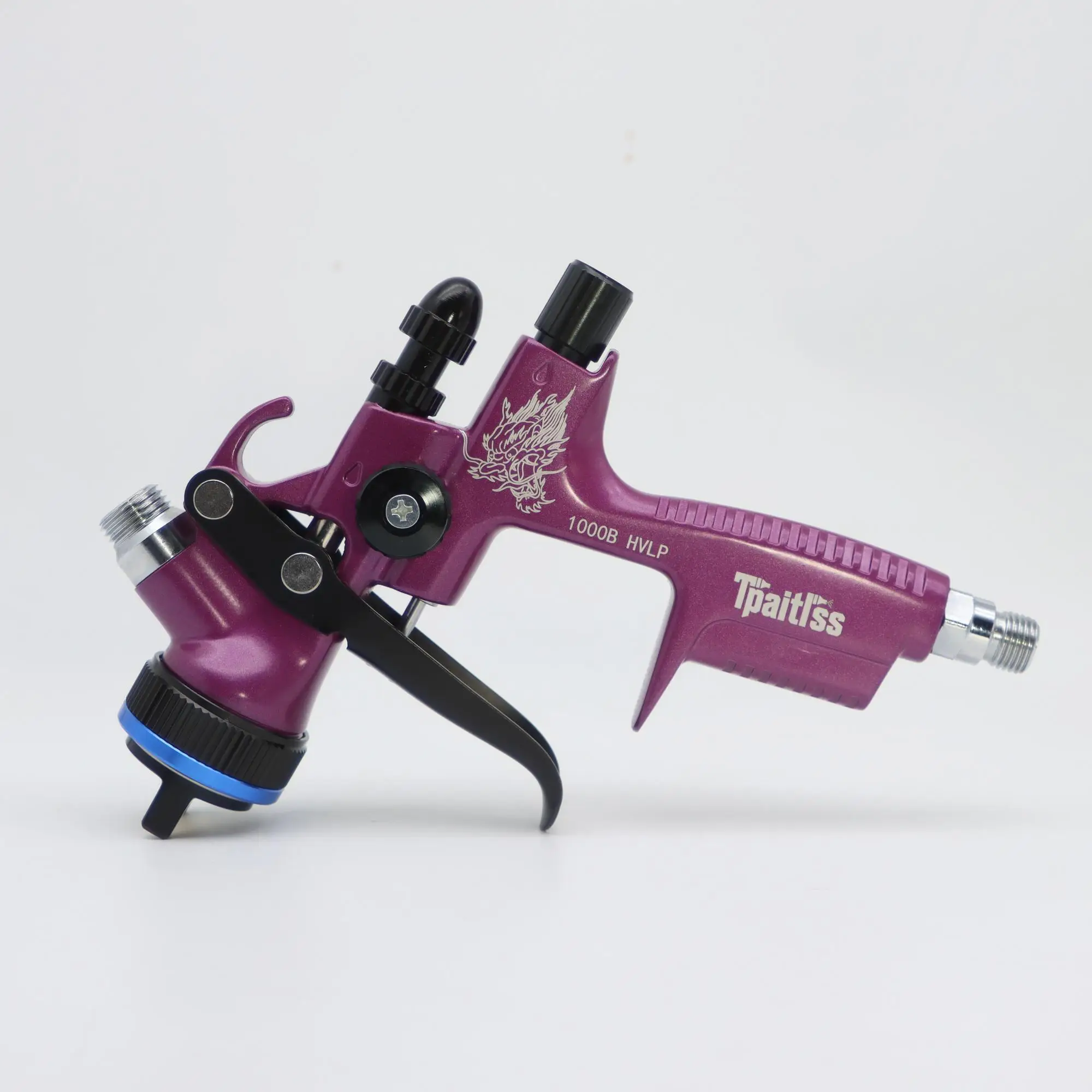 Tpaitlss1000B HVLP 1.3mm Air Spray Gun with 600ml Cup, Car Paint Spray Gun, Automotive Spray Gun Sprayer, Suitable for Cars