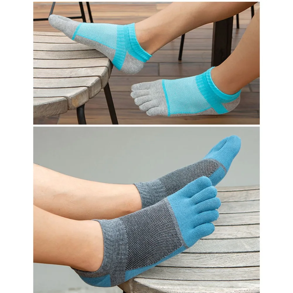 High-quality Mesh Comfortable Sports Shaping Socks Anti Friction Ankle Socks Men's Socks No Show Ankle Socks Five Finger Socks